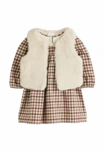 Платье-Трансформер стандартного кроя Next, Berry/Cream Gingham