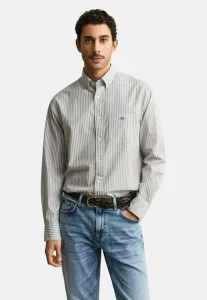 Классическая полосатая рубашка reg Gant, Pewter Grey