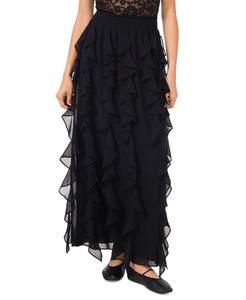 Женская макси-юбка с оборками и присборенной талией 1STATE, Rich Black