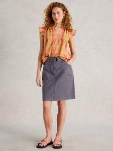 Юбка Teakie из органического хлопка White Stuff, Mid Purple