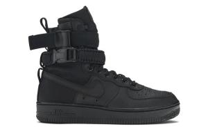 Кроссовки Nike Wmns SF Air Force 1 High 'Triple Black', черный