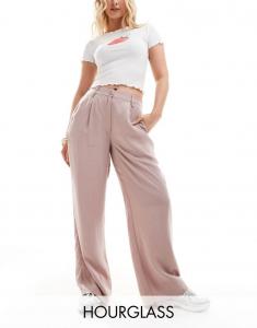 Брюки из стираной норки ASOS DESIGN «Песочные часы» для папы