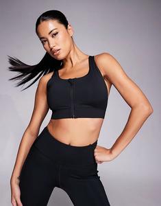 Спортивный бюстгальтер Icon 4505 с высокой поддержкой и съемными подушечками, черный