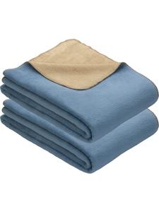 Одеяло Erwin Müller Wohn 2er Pack Matera, цвет hellblau/sand