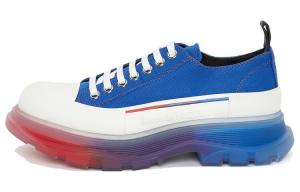 Кроссовки Alexander McQueen Tread Slick Low Lace Up, синий / белый