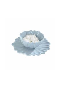 Тарелка и миска Tichborne светло-голубые Loberon, светло-синий