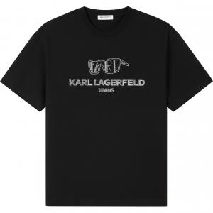 KARL LAGERFELD / Karl Lagerfeld Jeans Футболка KARL LAGERFELD для мужчин, черная