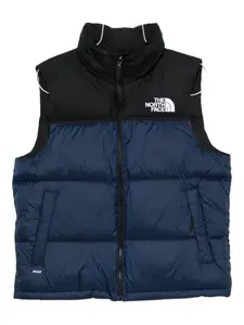 Стеганый жилет на молнии The North Face, синий