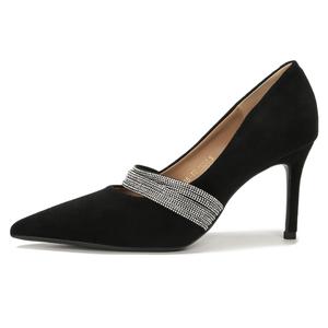 Туфли As If Treading On Level Ground Slim Heel High Heels 8CM Women's Bamiti, Black