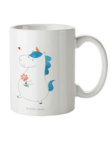 Детская кружка единорог ходит без слов в белом цвете Mr. & Mrs. Panda