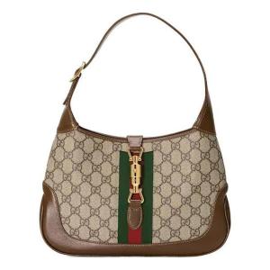 Сумка jackie 1961 seriessingle shoulder bag small red/ green stripes tape Gucci, красный