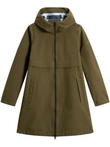 Парка с капюшоном Woolrich, зеленый