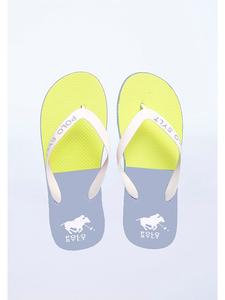 Polo Sylt Шлепанцы желтого/светло-голубого цвета