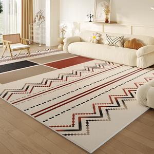 Budis Ковер 140х200 см из искусственного кашемира для гостиной, спальни, детская ползалка, утолщенный для дивана или журнального столика, кремовый