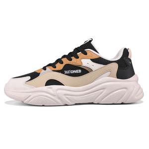 361° Износостойкие и легкие низкие повседневные туфли для мужчин, черно-коричневые