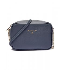 Сумка-мессенджер женская Patrizia Pepe кросс-боди на цепочке, синий