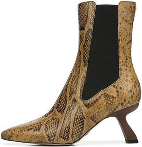 Ботильоны Sam Edelman Sammie Green из зеленой кожи с заостренным носком и каблуком-бочонком