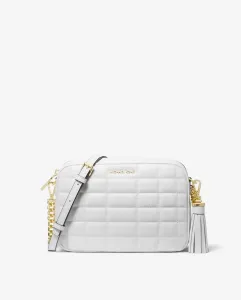 Сумка через плечо Jet Set из кожи с стеганой отделкой Michael Michael Kors, белый