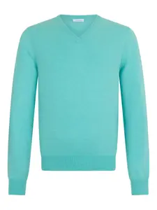 Свитер с V-образным вырезом Malo, синий