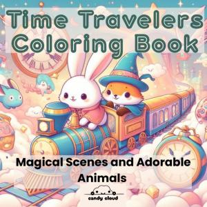 Time travelers coloring book: Magical scenes and adorable animals (Independently published)