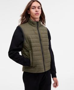 Мужской стеганый жилет Barvino2435 приталенного кроя на молнии Hugo Boss, Olive