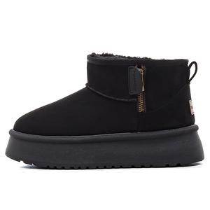 HUANQIU Термоноски для увеличения роста короткие зимние ботинки женские Black