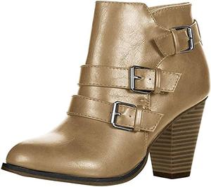 Forever - Женские ботильоны с 3 пряжками, Taupe