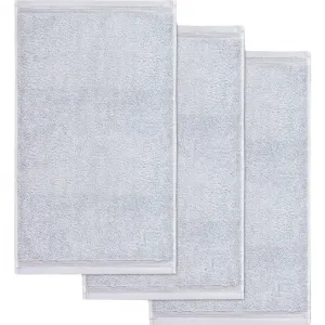 Полотенца для гостей Superwuschel Набор полотенец для гостей с бордюром, 100% хлопок премиум-класса, мягкие Möve, серебряный