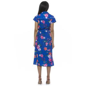 Женское платье миди с запахом и завязкой на талии ALEXIA ADMOR Paris Surplice ALEXIA ADMOR