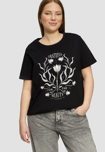 Футболка с принтом QS, черный