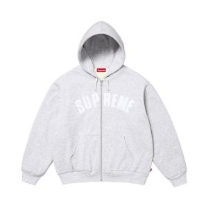 Толстовка Supreme Arc Thermal Lined Zip Up Hooded Sweatshirt 'Ash Grey'