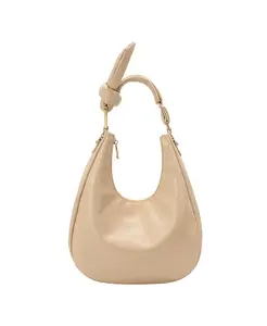 Средняя сумка через плечо Lilie Crinkle с эффектом креш Melie Bianco, коричневый/бежевый