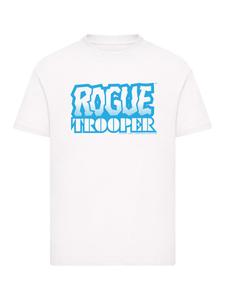 Футболка Rogue Trooper Comic Book Blue Logo белого цвета F4NT4STIC
