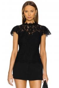 Кружевной топ ambrose Generation Love, черный