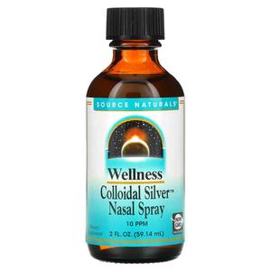 Source Naturals Велнес спрей для носа с коллоидным серебром 10 частей на тысячу 2 жидк. унц. (59,14 мл)