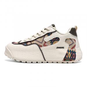 Низкие повседневные туфли для мужчин King Jinmai, White