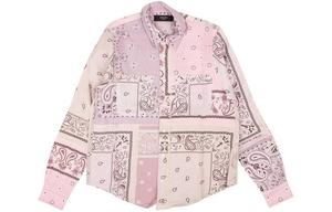 AMIRI Реконструированная фланелевая рубашка-бандана 'Lavender'