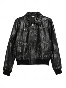 Куртка с кристаллами Amiri, черный