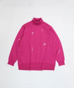 Вязаный свитер из шерстяной смеси с вышитым узором