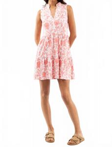 Мини-платье Татум с коралловым цветочным принтом Smith & Quinn, Coral Floral