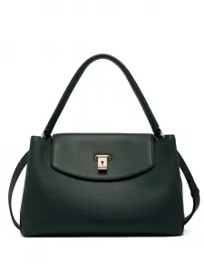 Сумка-тоут Lock Me из зернистой кожи Bally, зеленый