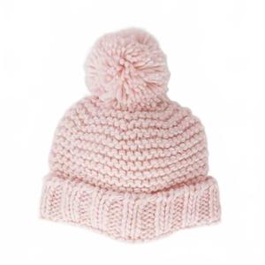 Розовая шапочка с помпонами для девочек Huggalugs