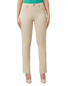 Ультрамягкие джинсовые леггинсы с высокой посадкой и расклешенными штанинами. Hue, бежевый