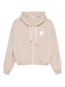 Худи с логотипом Brunello Cucinelli, нейтральный