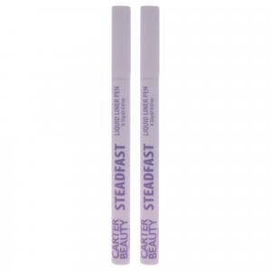 Жидкая подводка для глаз Steadfast Liquid Liner Pen - Jet Black от Carter Beauty для женщин - 0,01 унции - набор из 2 штук