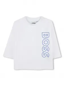 Футболка с длинными рукавами BOSS Kidswear, белый