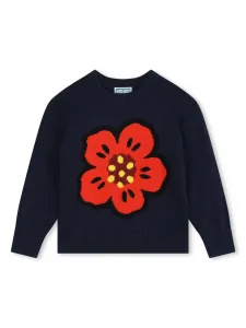Джемпер с логотипом Kenzo Kids, синий