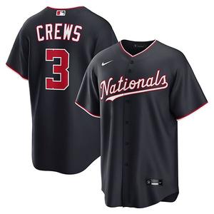 Мужская реплика джерси Dylan Crews Washington Nationals Alternate в цвете navy Nike