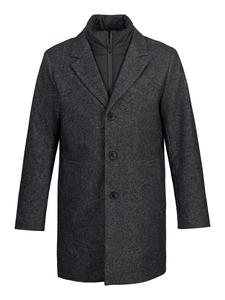 Короткое пальто черного цвета JP1880