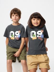 Футболка UT Minecraft Uniqlo, 08 dark grey